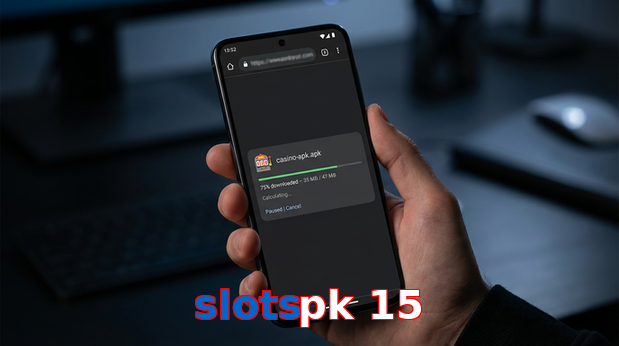 Main screen of Slotspk 15 apk page for PK players