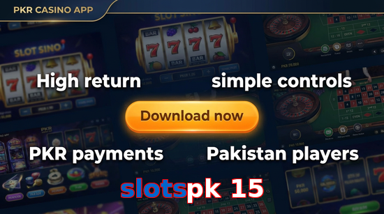 Main screen of Slotspk 15 gamedownload page for PK players