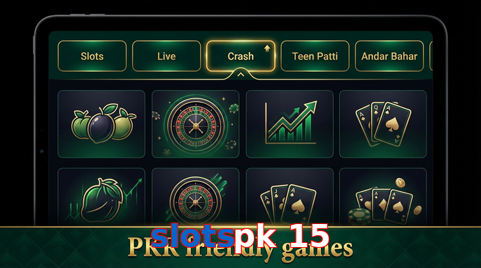 Game list for Slotspk 15 games section