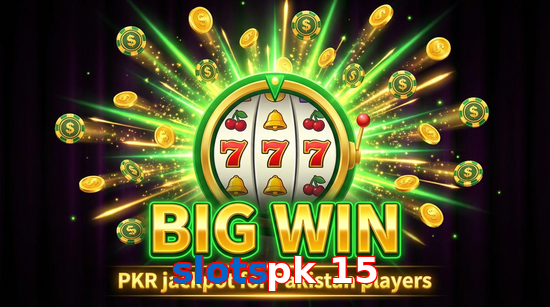 Big win animation on Slotspk 15 slot game