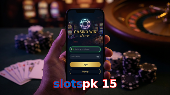 Main screen of Slotspk 15 login page for PK players